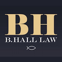 B. Hall Law law firm logo