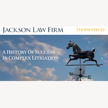 Click to view profile of Jackson Law Firm, a top rated Litigation & Appeals attorney in Houston, TX