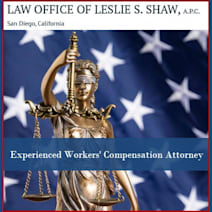 Click to view profile of Law Office of Leslie S. Shaw, A.P.C., a top rated Workers' Compensation attorney in San Diego, CA
