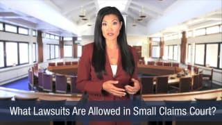 Video What Lawsuits Are Allowed in Small Claims Court